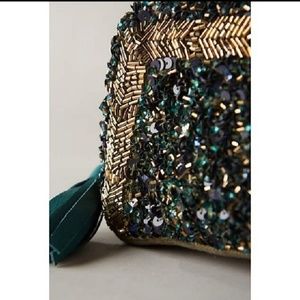 Anthropologie Sequin Pouch
